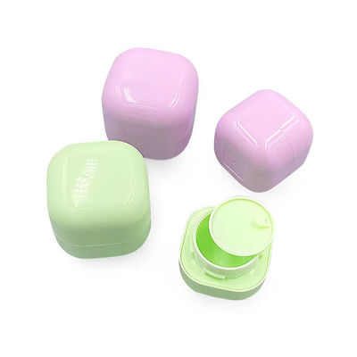 Jarro de creme de plástico de PP quadrado personalizado 20g a 100g