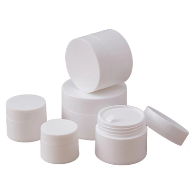 Jar de creme de plástico PP 5g a 50g Cores personalizadas MOQ 10000pcs