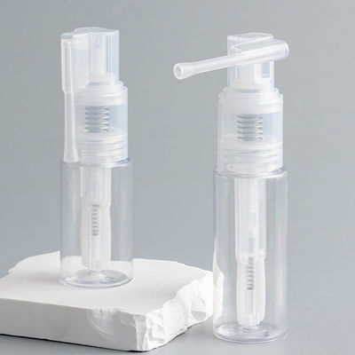 Garrafa de PET de plástico a granel com cabeça de bomba de pulverização em 14ml 18ml 25ml 35ml 50ml 60ml Tamanhos para aplicação sem confusão