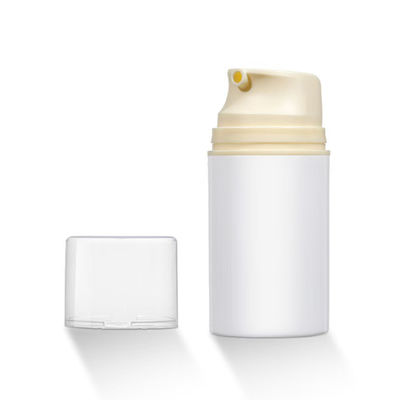 5 ml/10 ml/15 ml Flascas de bomba de vácuo sem ar de plástico de PP de tamanho múltipla para embalagens de amostras de soro de loção de creme