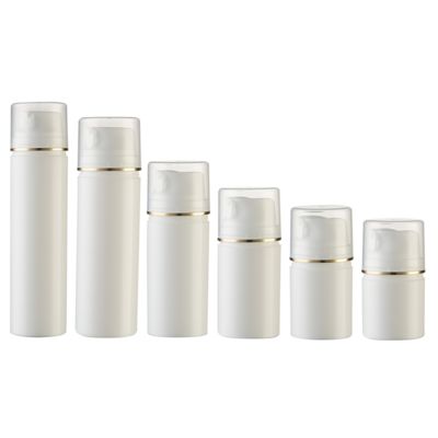 Garrafa de bomba sem ar de cor PP personalizada com bomba de vácuo para 100% de evacuação e design leve e durável