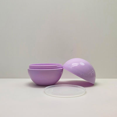Cor personalizada 5g-80g frasco de creme de plástico esférico leve com PET 100% fresco e 20 dias de tempo de entrega