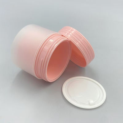 Cor personalizada 80g Matt Dupla camada PP plástico Jar de creme redondo com 20 dias de tempo de entrega