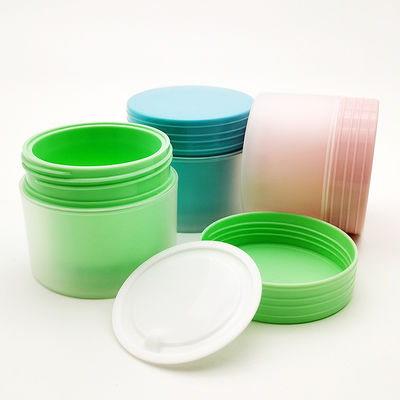 Cor personalizada 80g Matt Dupla camada PP plástico Jar de creme redondo com 20 dias de tempo de entrega