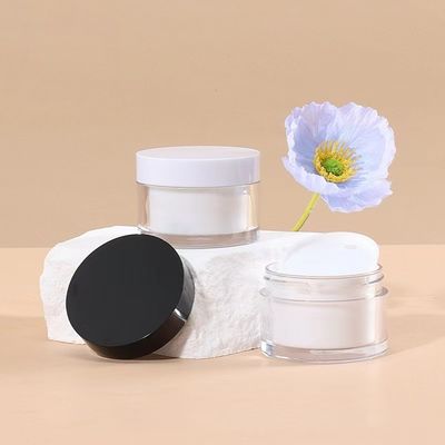 15g 30g 50g AS de luxo plástico de camada dupla frasco redondo de creme para cosméticos