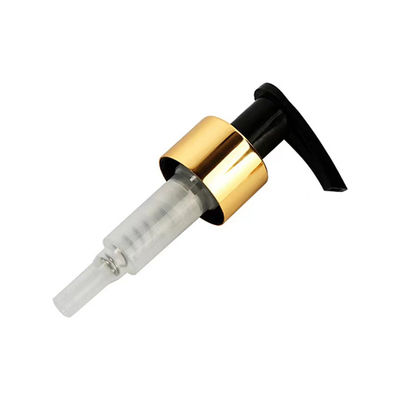 24/410 28/410 Bomba de alumínio ouro cosmético Dispensador de emulsão de plástico para lavagem manual garrafa Bomba de loção recarregável para lavagem corporal