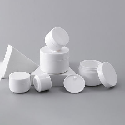 Frasco de creme de plástico PP de camada dupla com material de qualidade alimentar em 10ml 30ml 50ml 75ml para recipiente de creme para cuidados com a pele
