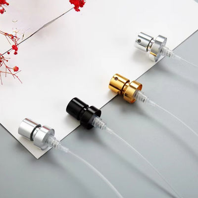 Bomba pulverizadora de névoa fina de alumínio eletroplatado de 15MM 20MM com controle de dosagem preciso para cuidados pessoais