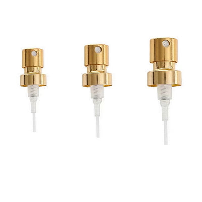 Bomba pulverizadora de névoa fina de alumínio eletroplatado de 15MM 20MM com controle de dosagem preciso para cuidados pessoais