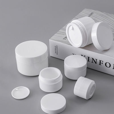 5g 10g 15g 30g 50g Double Wall PP Plastic Refillable Personal Care Cosmetic Cream Jar with Silk Screen Printing