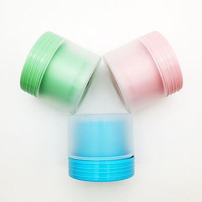 Gráfico de 80 g de frasco de creme de casca dupla de cor mate de PP para embalagens cosméticas premium