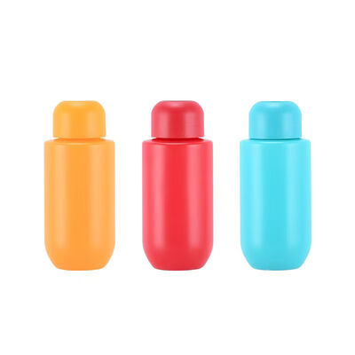 Garrafa de HDPE de 60 ml a 300 ml, reciclável, de superfície em matte, com tampa superior de disco, para embalagens de loções e cosméticos