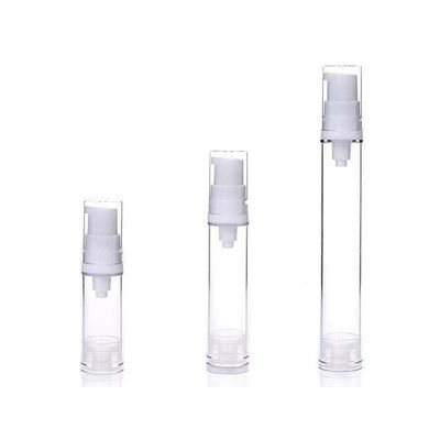Gráfico 5ml 10ml 15ml Capacidade AS Botão de bomba de plástico sem ar com sistema de bomba de vácuo e impressão em serigrafia personalizada