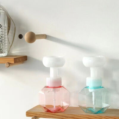 Bomba dispensadora de espuma em forma de flor PP de 42 mm 43 mm para frascos de cosméticos
