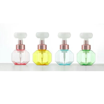 300 ml de frasco de bomba de espuma em forma de flor de patas de gato para distribuidor de sabão e limpador de espuma