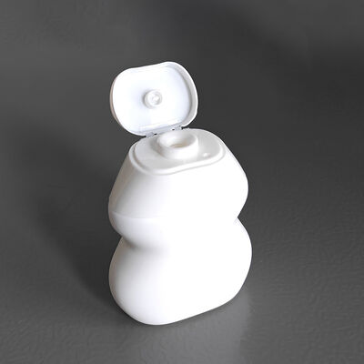 40/60ML Garrafa de HDPE recarregável com tampa de flip para uso cosmético e creme solar