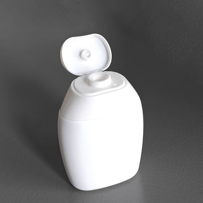 40/60ML Garrafa de HDPE recarregável com tampa de flip para uso cosmético e creme solar