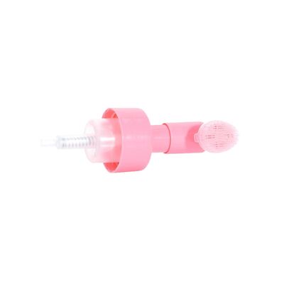 42/43mm Foam Pump with Silicone Brush for Facial Cleansing - Leak-Proof Cosmetic Pump Dispenser