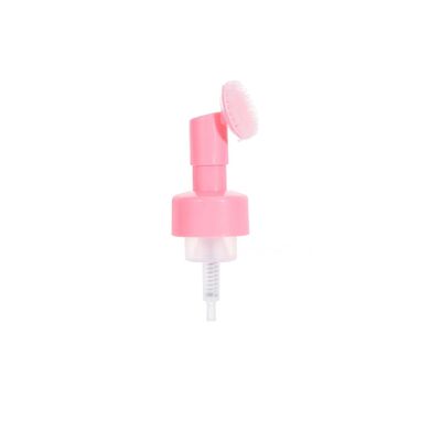 Dispensador de bomba de espuma de escova de silicone de plástico de 42 mm para sabonetes faciais e produtos de limpeza