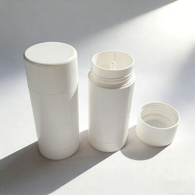 Atacado 30g 50g 75g 100g Tubos Vazios para Desodorante em Bastão de Grau Cosmético PP com Impressão Serigráfica Personalizada