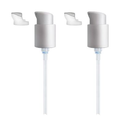 Bomba Dispensadora de Creme com Design de Meia Tampa 18mm 20mm 24mm Plástico - Bomba Cosmética à Prova de Vazamento para Uso Doméstico e em Salão