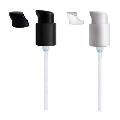 Bomba Dispensadora de Creme com Design de Meia Tampa 18mm 20mm 24mm Plástico - Bomba Cosmética à Prova de Vazamento para Uso Doméstico e em Salão