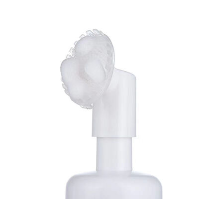 100 ml de garrafa de escova de silicone reutilizável de 200 ml com bomba de espuma para limpador facial e dispensador de sabão