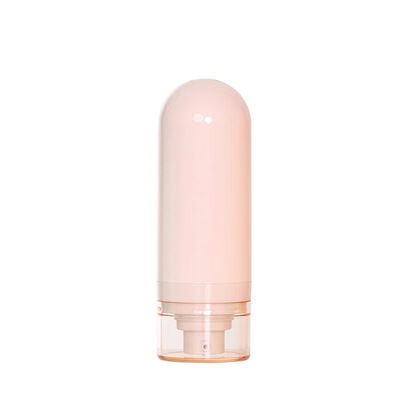 15/ 30/50 ml Botão invertido sem ar com design personalizável e bomba sem ar sem contacto para cuidados com a pele