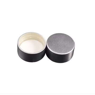 20mm 24mm 28mm Preta com nervuras lisa de plástico parafuso tampa de vedação de indução para garrafas cosméticas