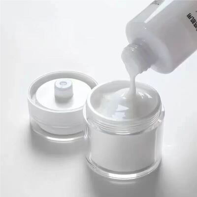 Frasco com revestimento interno acrílico sem ar 50g ️ Dispensador de vácuo para cuidados com a pele