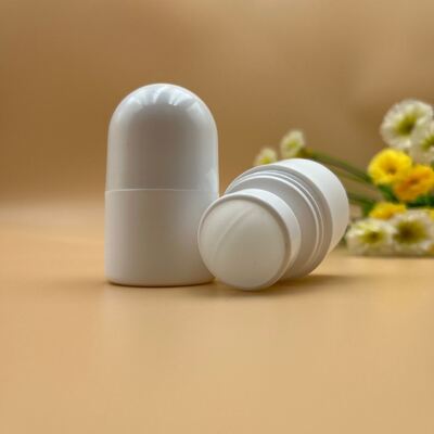 Grosso 30 ml 50 ml Garrafa em rolos de PP de qualidade alimentar Garrafa de rolos personalizável para desodorante e cuidados da pele