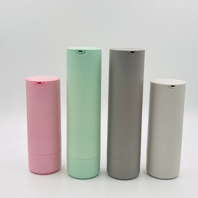 Garrafa de bomba sem ar de plástico de 50 ml com bomba de loção de vácuo em ABS + PP e cor personalizada
