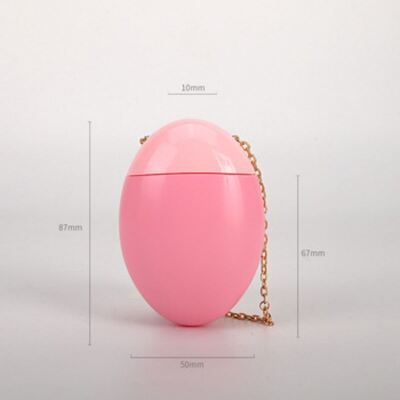 Garrafa PET em forma de ovo rosa fofa 50ml Soro de proteção solar Embalagem em tamanho de viagem