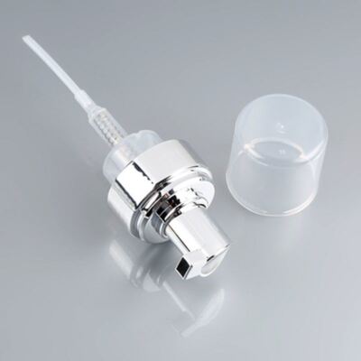 Dispensador de bomba de espuma de corpo inteiro electroplacado de 40 mm e 42 mm com alta produção de espuma para produtos de limpeza facial premium