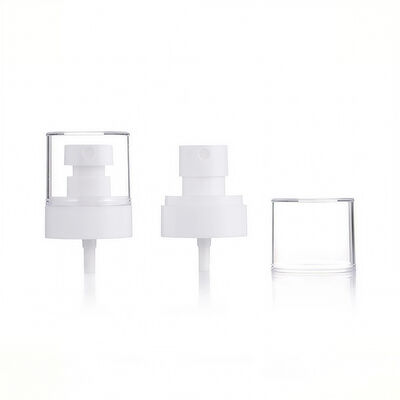 Dispensador de loção de plástico premium com tampa clara para produtos de cuidados com a pele, cosméticos e cuidados pessoais