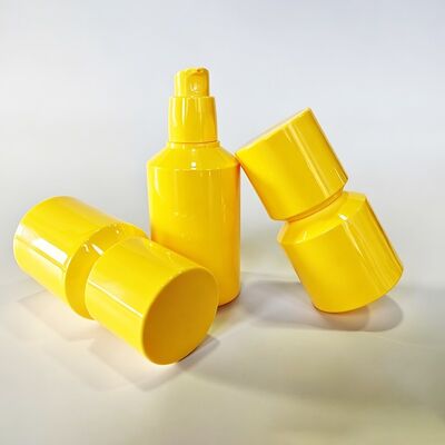 Frasco mal ventilado de plástico 30/50/80/100ml com design a vácuo sem contato para embalagens de grau cosmético premium