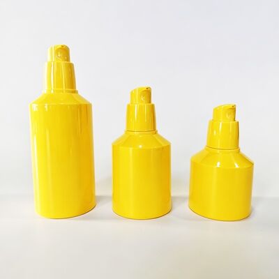 Frasco mal ventilado de plástico 30/50/80/100ml com design a vácuo sem contato para embalagens de grau cosmético premium