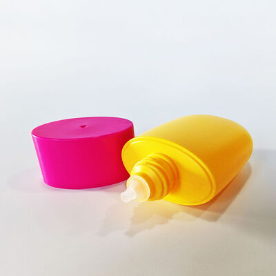 Garrafa de plástico cosmético portátil e personalizável de 50 ml para protetor solar e creme de bebê
