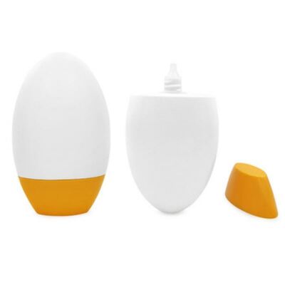 50 ml de frasco de plástico cosmético à prova de vazamento de cores personalizadas para protetor solar e recipiente de creme