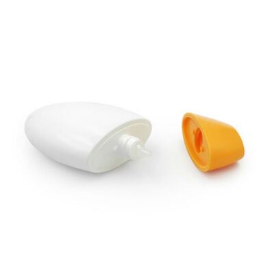 50 ml de frasco de plástico cosmético à prova de vazamento de cores personalizadas para protetor solar e recipiente de creme