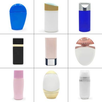50 ml de frasco de plástico cosmético à prova de vazamento de cores personalizadas para protetor solar e recipiente de creme