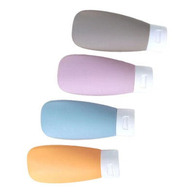 Garrafa de protetor solar à prova de vazamento de 50 ml com cores personalizáveis para viagens e uso cosmético