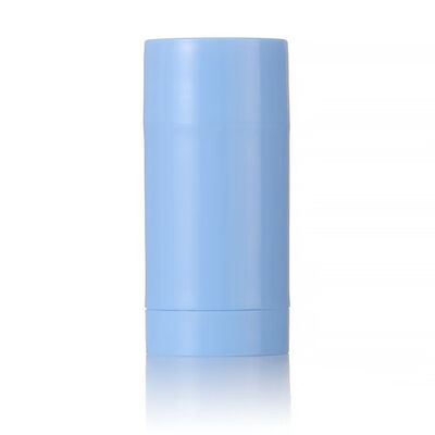 Recipiente de desodorante de plástico de cor customizada de PP / OEM / ODM Marca particular 15g 30g 50g 75g Botão de perfume rolante para cuidados com o corpo