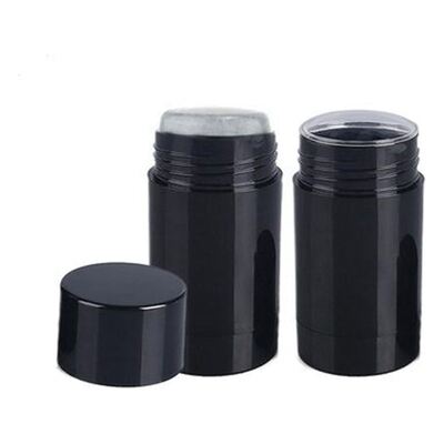 Recipiente de desodorante de plástico de cor customizada de PP / OEM / ODM Marca particular 15g 30g 50g 75g Botão de perfume rolante para cuidados com o corpo