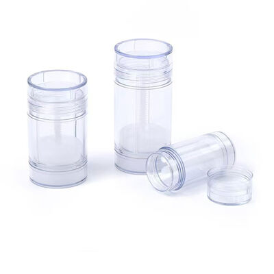 Recipiente de desodorante de plástico de cor customizada de PP / OEM / ODM Marca particular 15g 30g 50g 75g Botão de perfume rolante para cuidados com o corpo