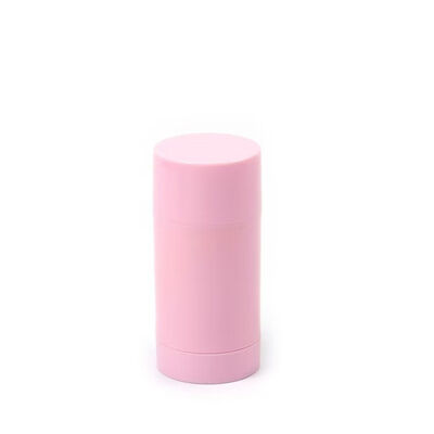 Recipiente de desodorante de plástico de cor customizada de PP / OEM / ODM Marca particular 15g 30g 50g 75g Botão de perfume rolante para cuidados com o corpo