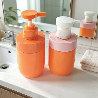 Garrafa cosmética leve do ANIMAL DE ESTIMAÇÃO de 200ml Crystal Clear Shatter-Resistant com bomba da loção para empacotamento dos cuidados com a pele