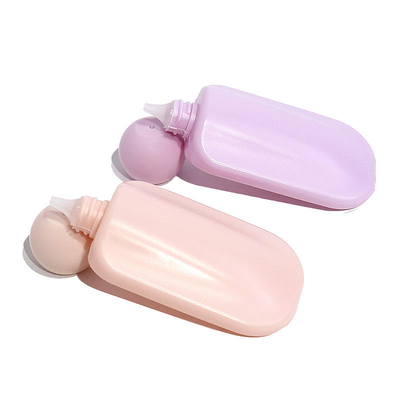 Atacado bonito rosto quadrado creme para as mãos garrafa 40ml pet bomba loção protetor solar cuidados com a pele embalagem cosmética com logotipo personalizado