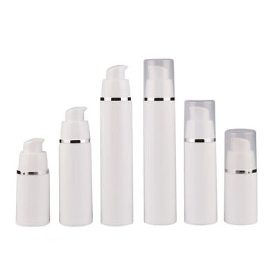 Garrafas de bomba sem ar de 15 ml 30 ml 50 ml para cuidados com a pele com personalização OEM ODM em PP de qualidade alimentar