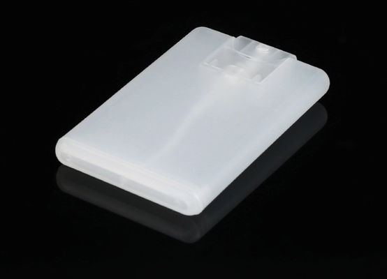 Pulverizador de bomba de perfume transparente 20 ml frasco de pulverizador de cartão de crédito plástico